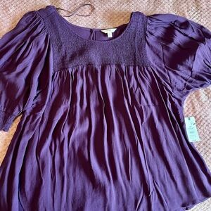 Terra & Sky Rich Purple Blouse
